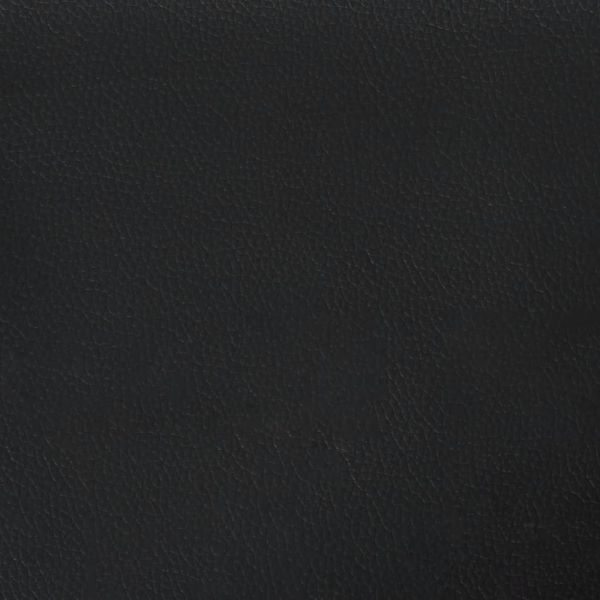 Легло с матрак Zadar, черно, 200x200 см, изкуствена кожа