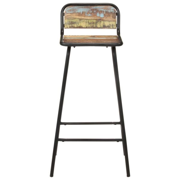 Бар столове, 4 бр, регенерирано дърво масив