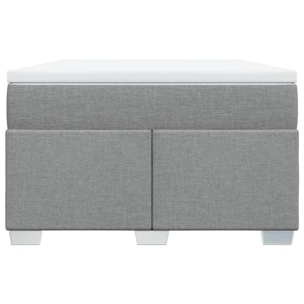 Боксспринг легло с матрак, светлосиво, 120x200 см, плат