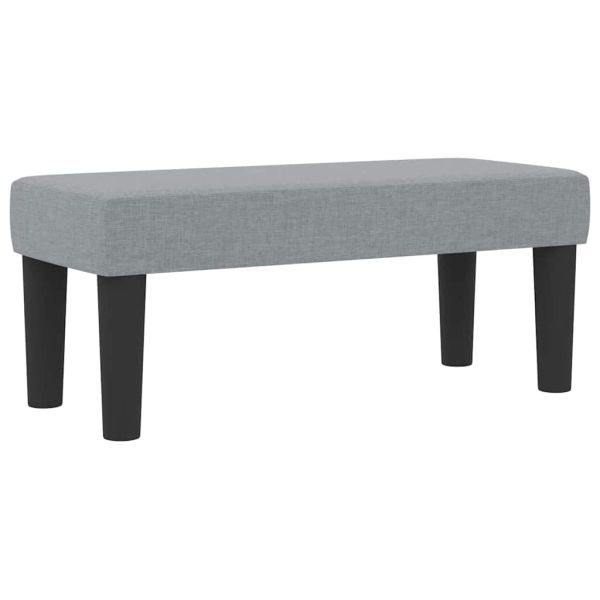 Легло с пружинирана основа Светлосиво 90 x 190 cm текстил