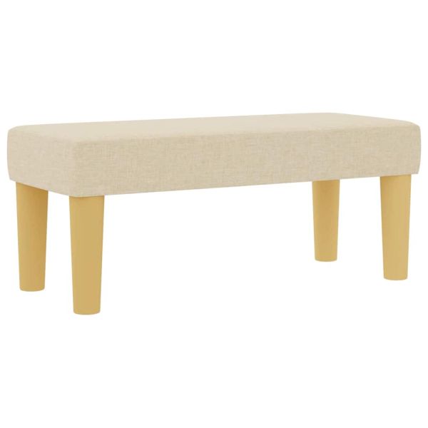 Легло с пружинирана основа с матрак Крем 90 x 200 cm текстил