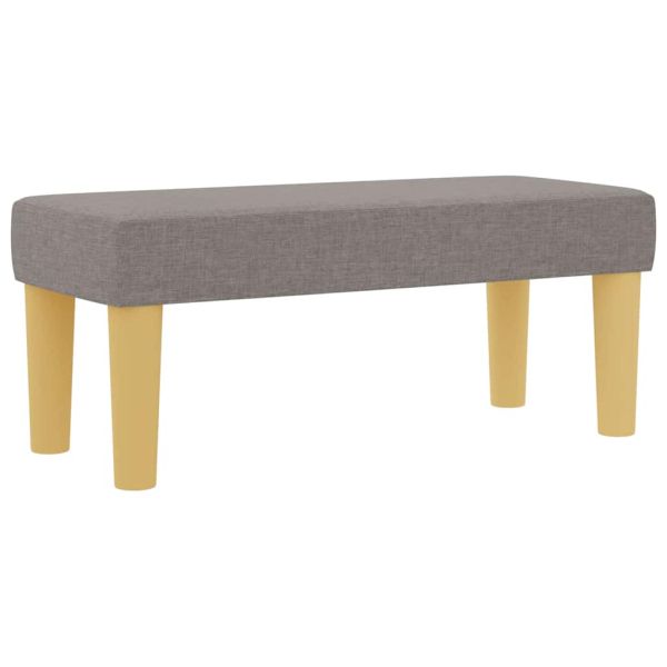 Легло с пружинирана основа с матрак Таупе 90 x 200 cm текстил