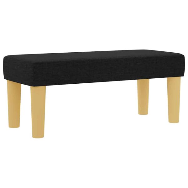 Легло с пружинирана основа с матрак Черно 100 x 200 cm текстил