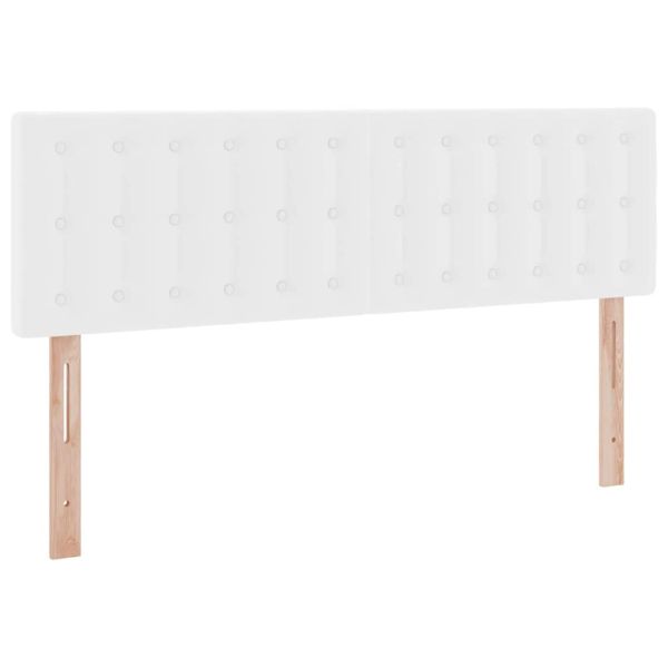 Легло с място за съхранение и матрак Чисто бяло 140 x 190 cm