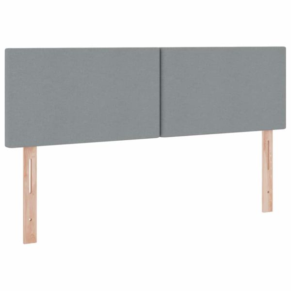 Легло с място за съхранение и матрак Светлосиво 140 x 190 cm