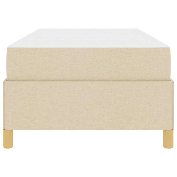Рамка за легло с матрак Крем 90 x 200 cm текстил