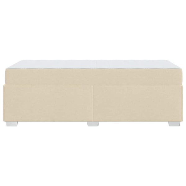 Рамка за легло с матрак Крем 90 x 200 cm текстил