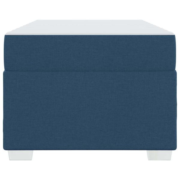 Рамка за легло с матрак Синьо 90 x 200 cm текстил