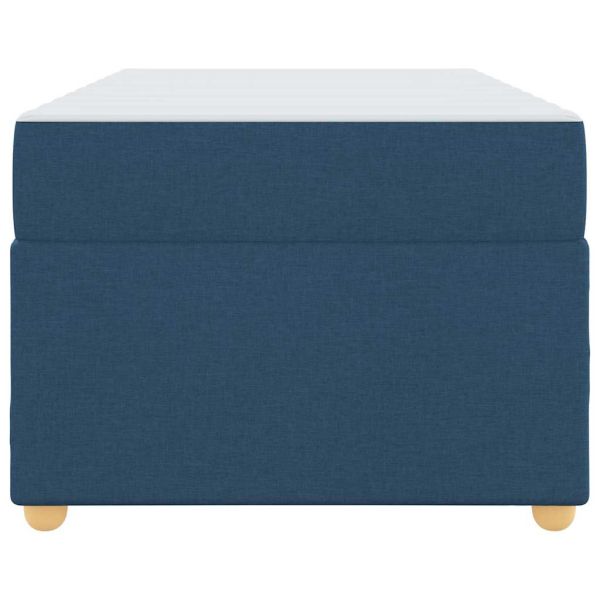 Рамка за легло с матрак Синьо 100 x 200 cm текстил