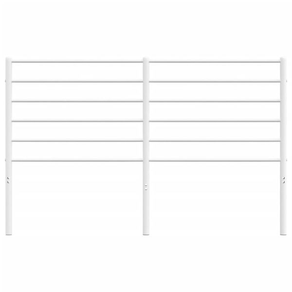 Метална резервна табла за легло, бяла, 160 см