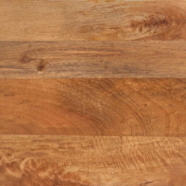 Нощни шкафчета, 2 бр, кафяво и черно, мангово дърво масив