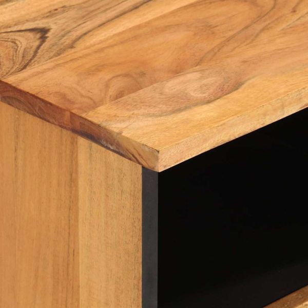 ТВ шкаф, 100x33x46 см, акациево дърво масив