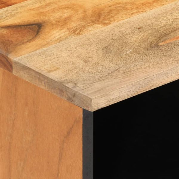 ТВ шкаф, 80x34x46 см, акациево дърво масив