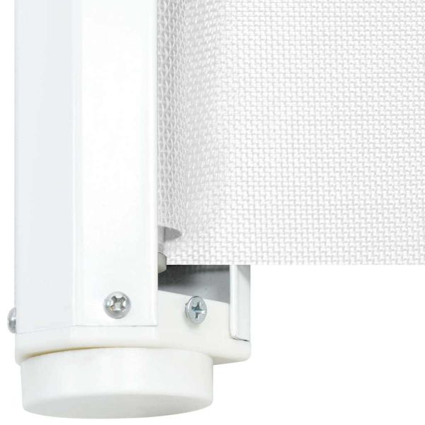 Прибираща се врата за домашни любимци, бяла, 102,5x125 см