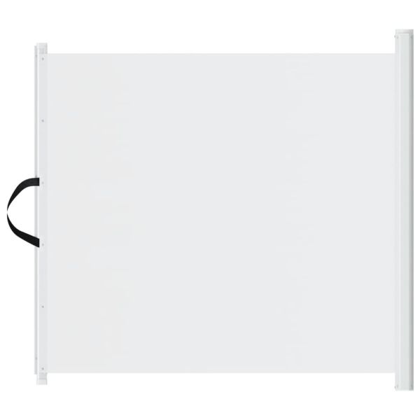 Прибираща се врата за домашни любимци, бяла, 117,5x125 см