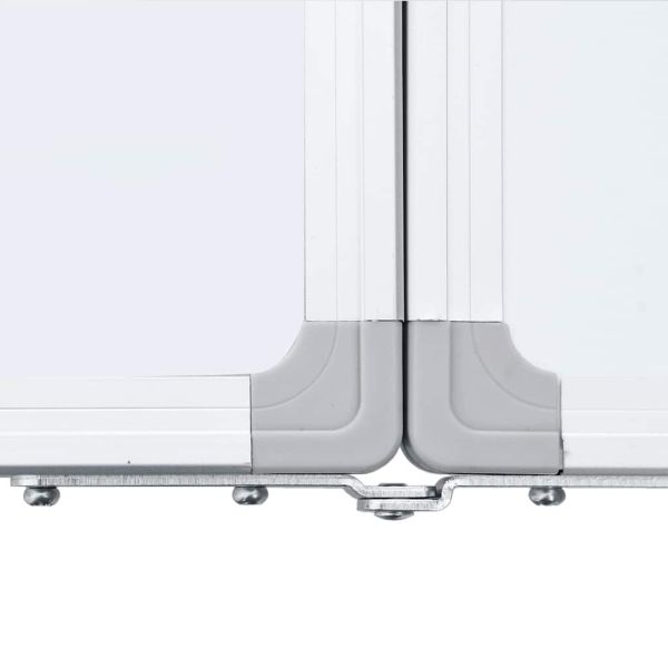 Магнитна бяла дъска, сгъваема, 160x50x1,7 см, алуминий