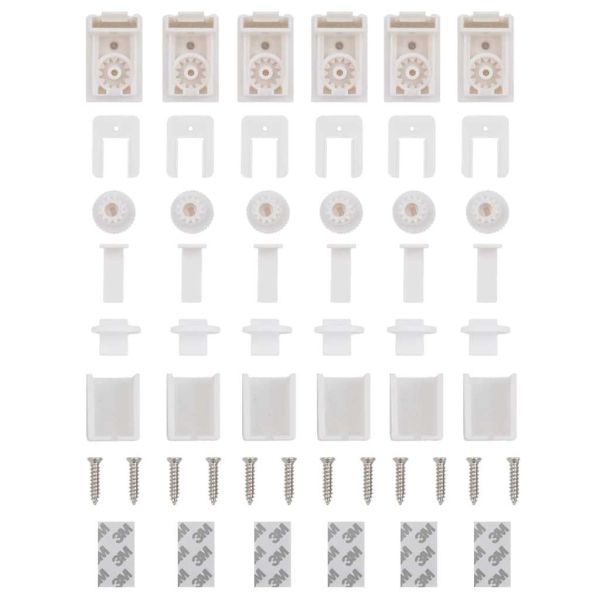 Плисирана щора Бяла 120x150 cm Ширина на плата 119,4 cm