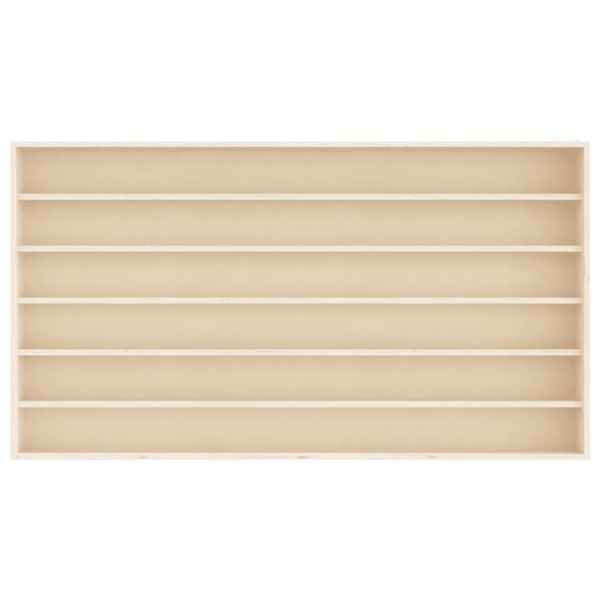 Дървена колекционерска витрина с 6 рафта 80x8,5x55 см