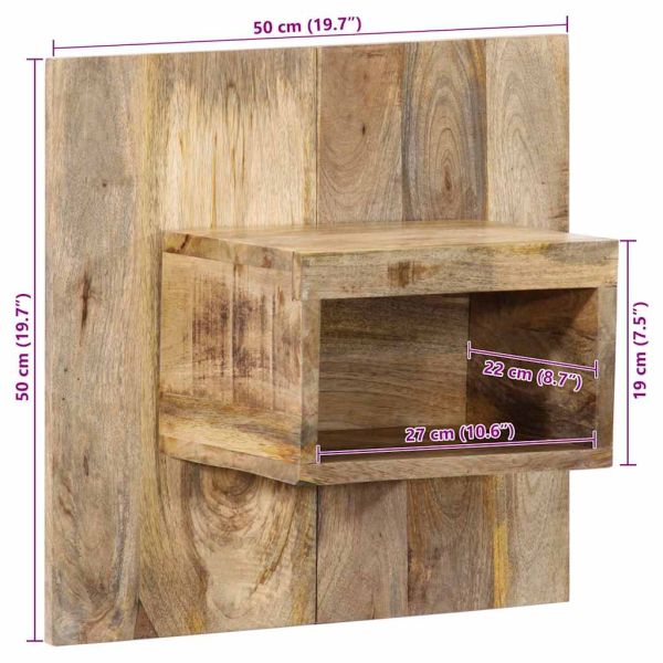 Нощно шкафче 50x27x50 cm Масивна груба дървесина Манго