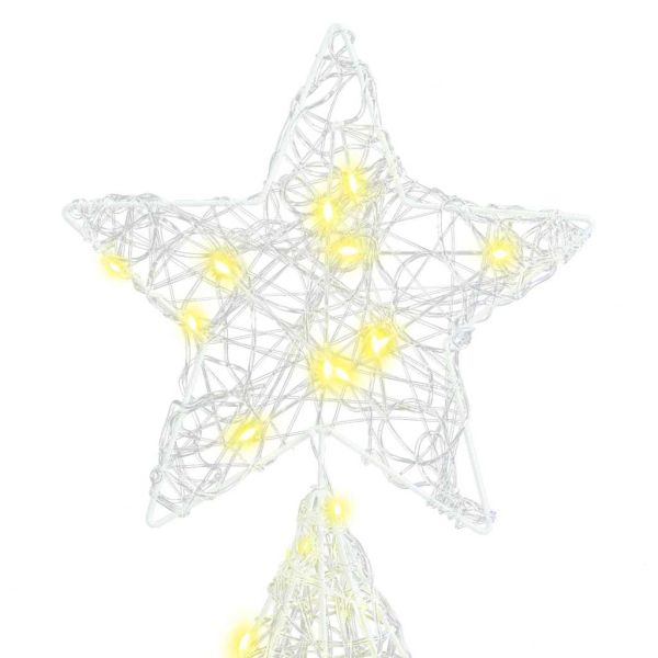 Коледно дърво с 240 LED светодиода Топло бяло 150 cm Акрил