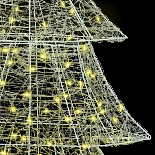 Коледно дърво с 240 LED светодиода Топло бяло 150 cm Акрил