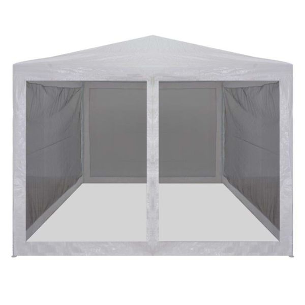 Парти шатра с 4 мрежести стени, 3х3 м