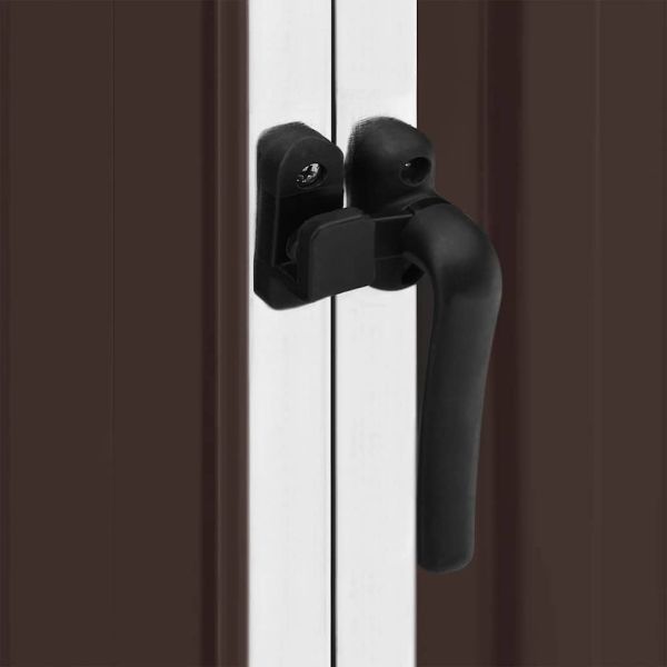 Градинска барака, кафява, 195x198x159 см, поцинкована стомана