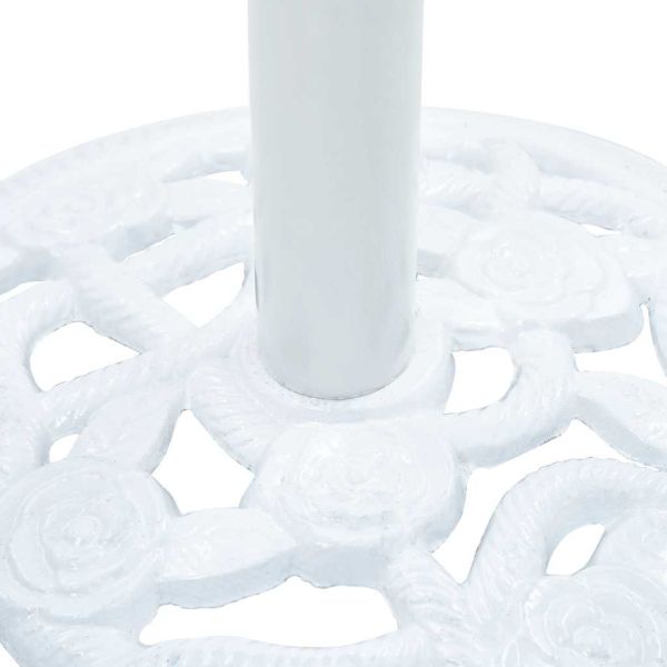 Поставка за чадър, бяла, 9 кг, 40 см, чугун