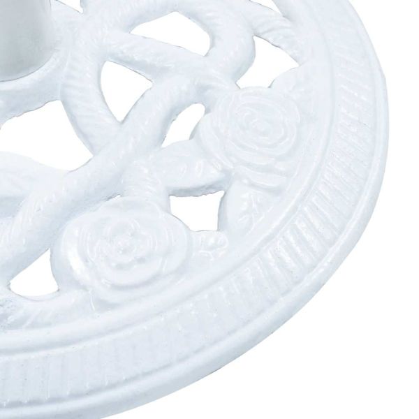 Поставка за чадър, бяла, 9 кг, 40 см, чугун