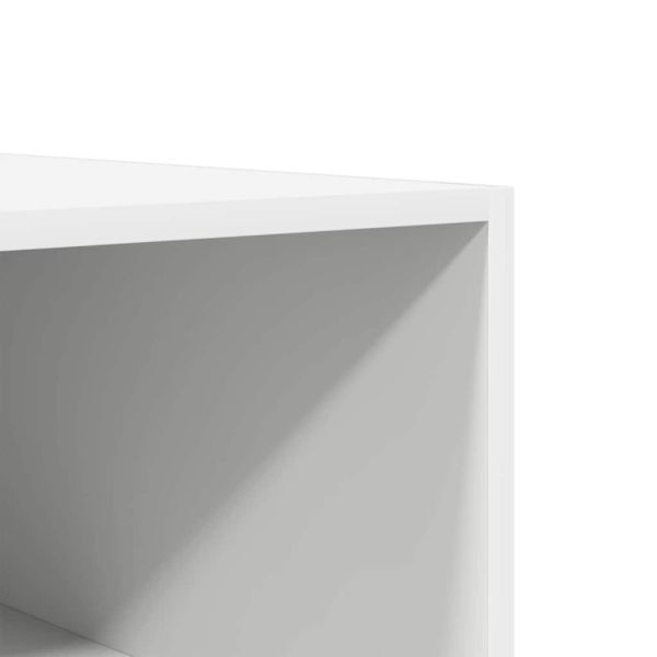 Гардероб, бял, 50x50x200 см, инженерно дърво