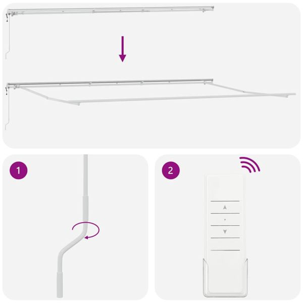 Автоматично прибираща се тента, антрацит и бял, 600x300 см