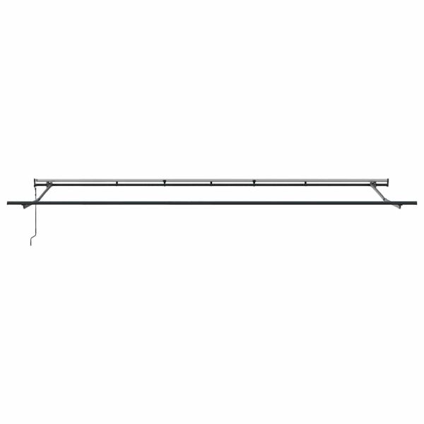 Автоматично прибираща се тента, антрацит и бял, 600x300 см