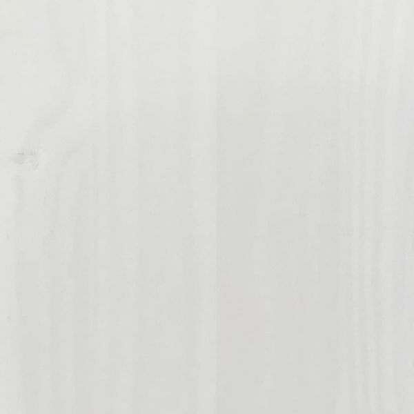 Гардероб "Corona" бял 151,5x52x186 см бор масив