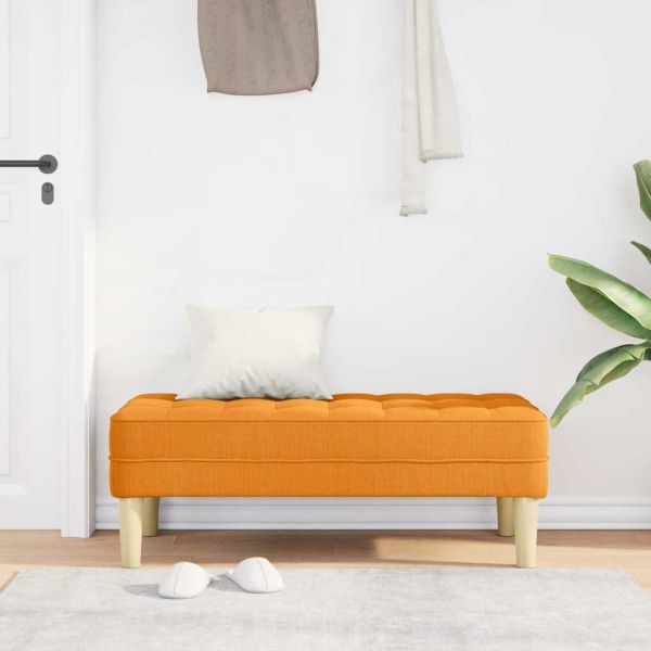 Пейка с възглавница Тъмен жълт 113 x 57 x 39 см текстил