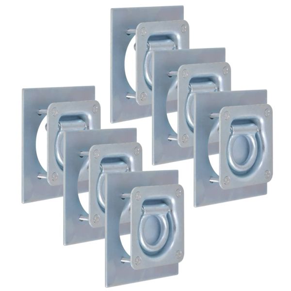 Укрепващи пръстени за товар, 6 бр, поцинкована стомана, 2000 кг