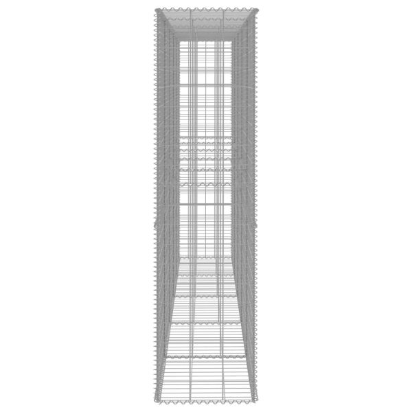 Габионна стена с капак, поцинкована стомана, 300x50x200 см