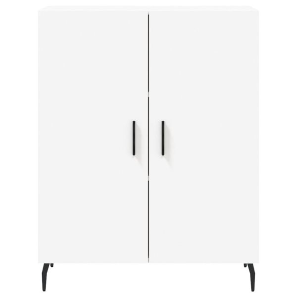 Висок шкаф, бял, 69,5x34x180 см, инженерно дърво