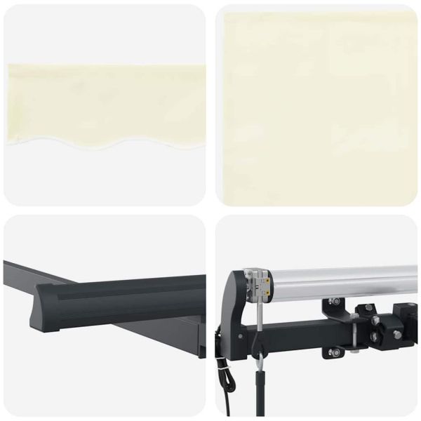 Сгъваем навес Крем 400 x 200 cm текстил