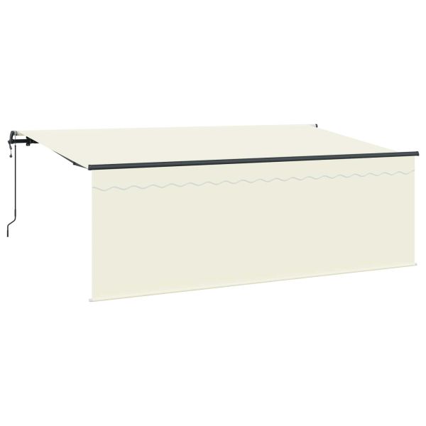 Сгъваем навес Крем 400 x 200 cm Полиестер и алуминий