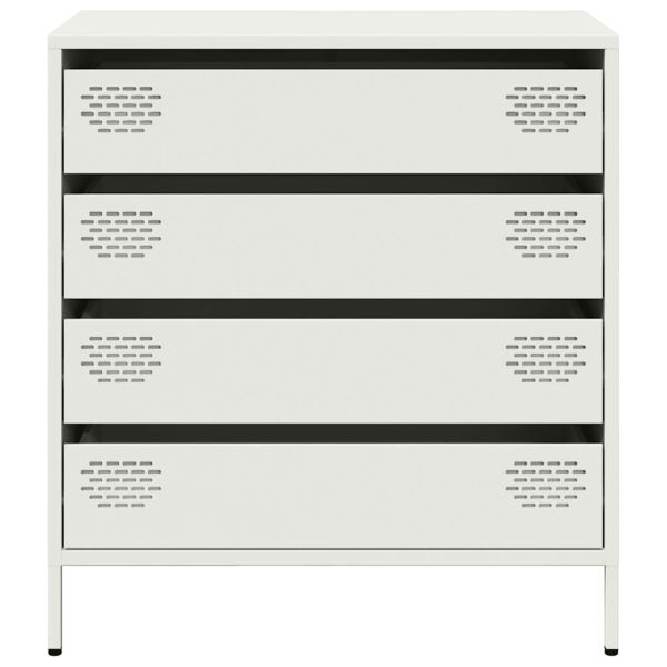 Бюфет, бял, 68x39x73,5 см, студеновалцувана стомана