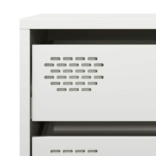 Бюфет, бял, 68x39x73,5 см, студеновалцувана стомана