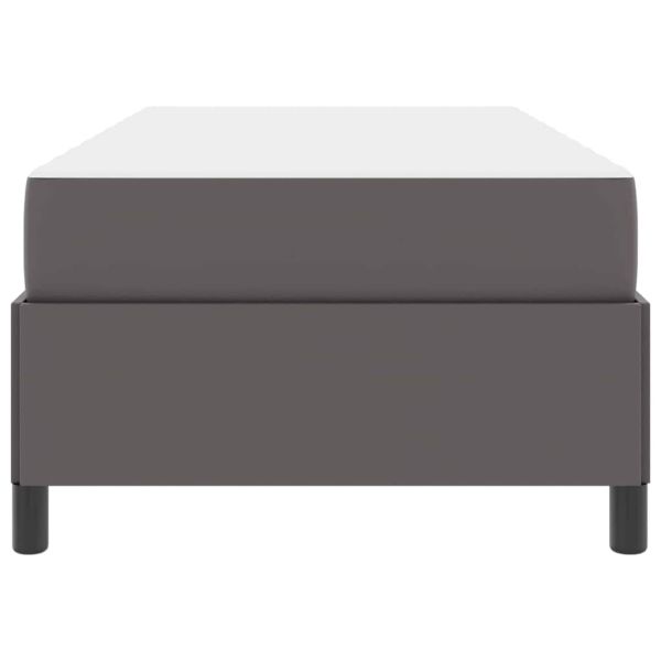 Рамка за легло с матрак Сив 100 x 200 cm текстил