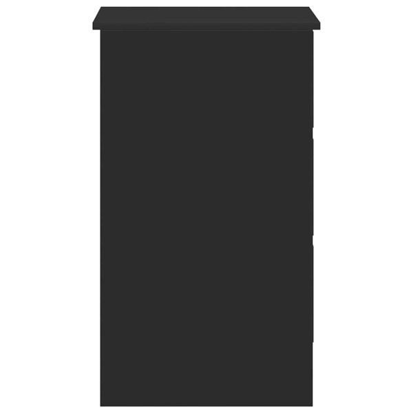 Бюро, черно, 90x45x76 см, инженерно дърво