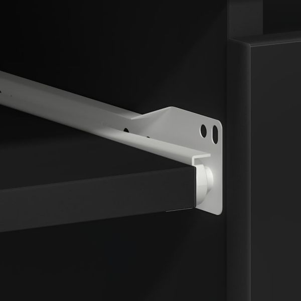 Бюро, черно, 90x45x76 см, инженерно дърво