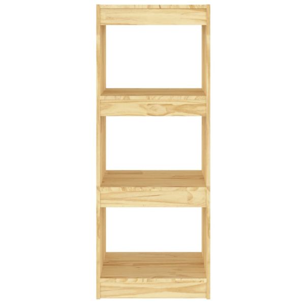 Библиотека/разделител за стая 40x30x103,5 см борово дърво масив