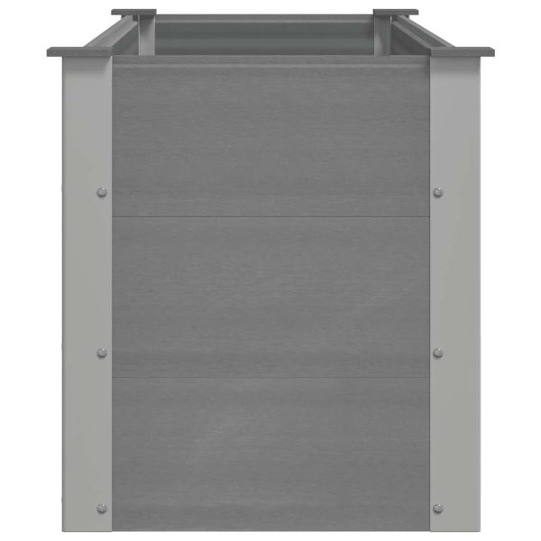 Градинска повдигната леха, WPC, 150x50x54 см, сива