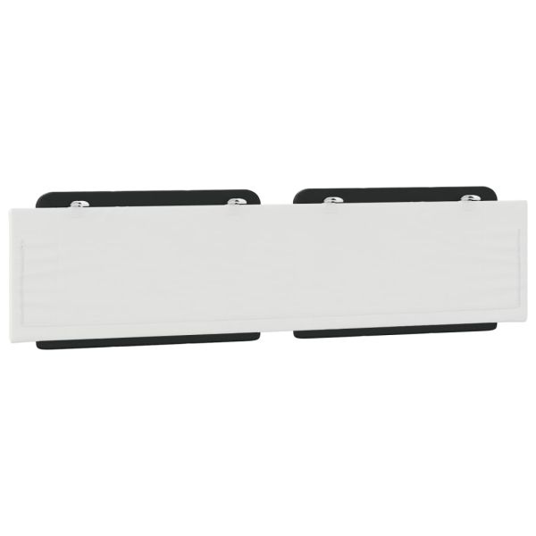 Мека табла за легло Zadar, черна и бяла, 200 см, изкуствена кожа