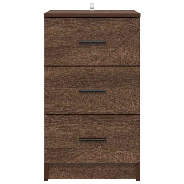 Нощен шкаф с чекмедже Кафяв дъб 38 x 38 x 66 см Инженерно дърво