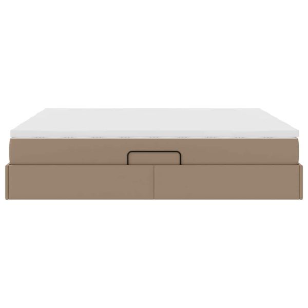 Легло с място за съхранение и матрак Капучино 180 x 200 cm