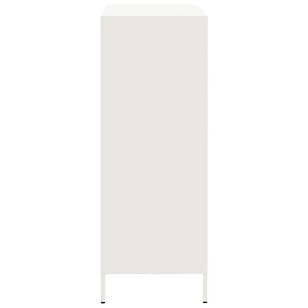 Висок шкаф, бял, 68x39x101,5 см, стомана